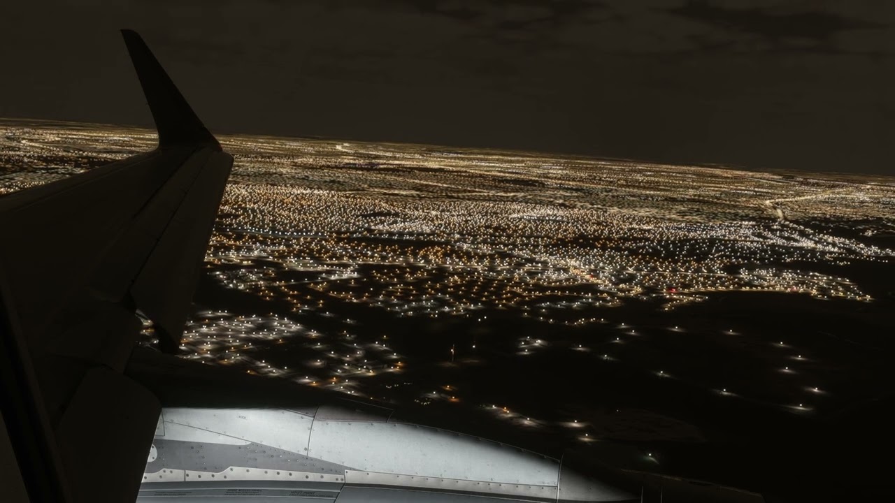 American Airlines A321 landing in Dallas Passenger POV