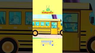Wheels on the Bus 🚌 | Children Nursery Rhymes &amp; Kids Songs | English Learning | Kidipedes