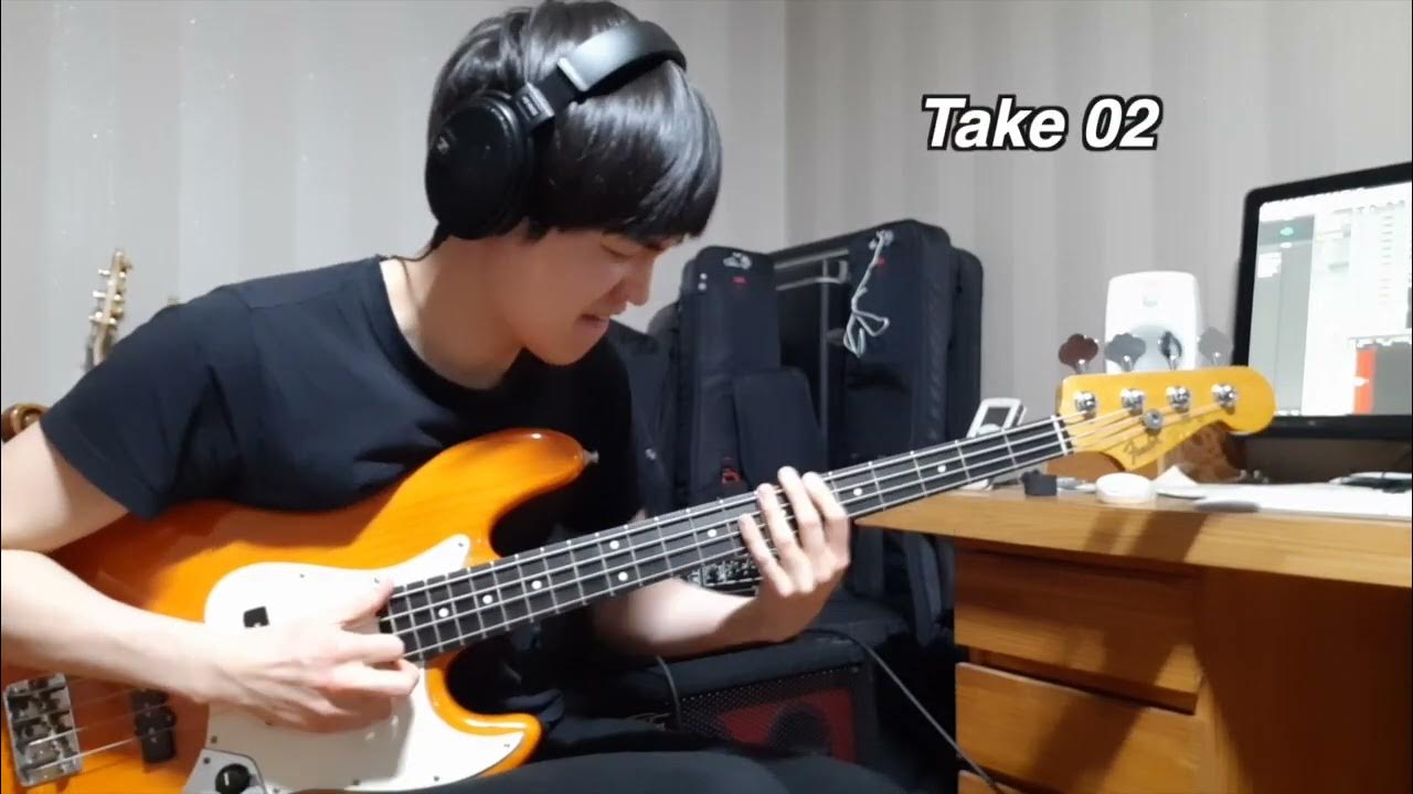 Em Slap Bass Line, improvisation Funk Bass. DRAWMER DL241 compressor