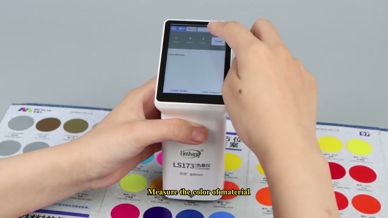 LS173 D/8 Touch Screen Colorimeter Feature Operation - YouTube