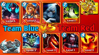 Castle crush - 🔥🔥Blue Team VS Red team -🛡️🛡️ Extreme Level battle !!!