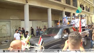 لقب بصوت الارض جمهور وذوي الفنان ياس خضر يشيعون جنازته في موكب جنائزي كبير بالعاصمة بغداد