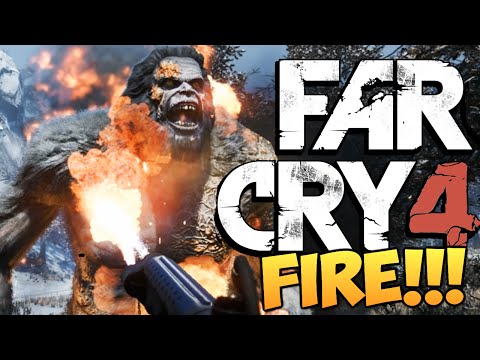 Видео: Far Cry 4: Valley of the Yetis - Огнемет vs Йети