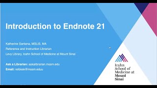 Introduction to EndNote 21