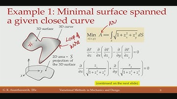 Lec29 Part II Calculus of variations in functionals involving two and three independent variables
