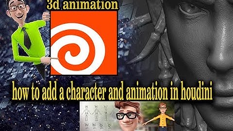 how to add a character and animation in houdini fx