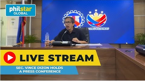 LIVE: DPWH Sec. Vince Dizon holds a press conference| September 12