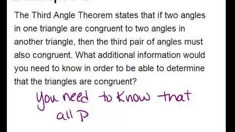 The Third Angle Theorem: Examples (Geometry Concepts)