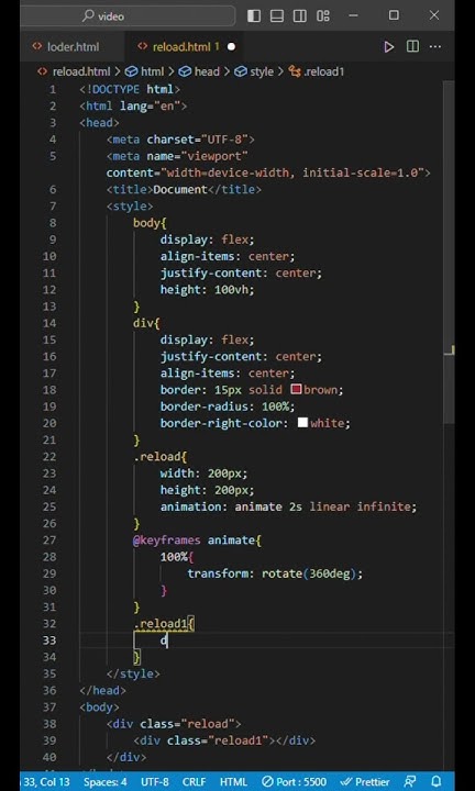 How to create a loading animation using HTML & CSS | Loading Animation ...