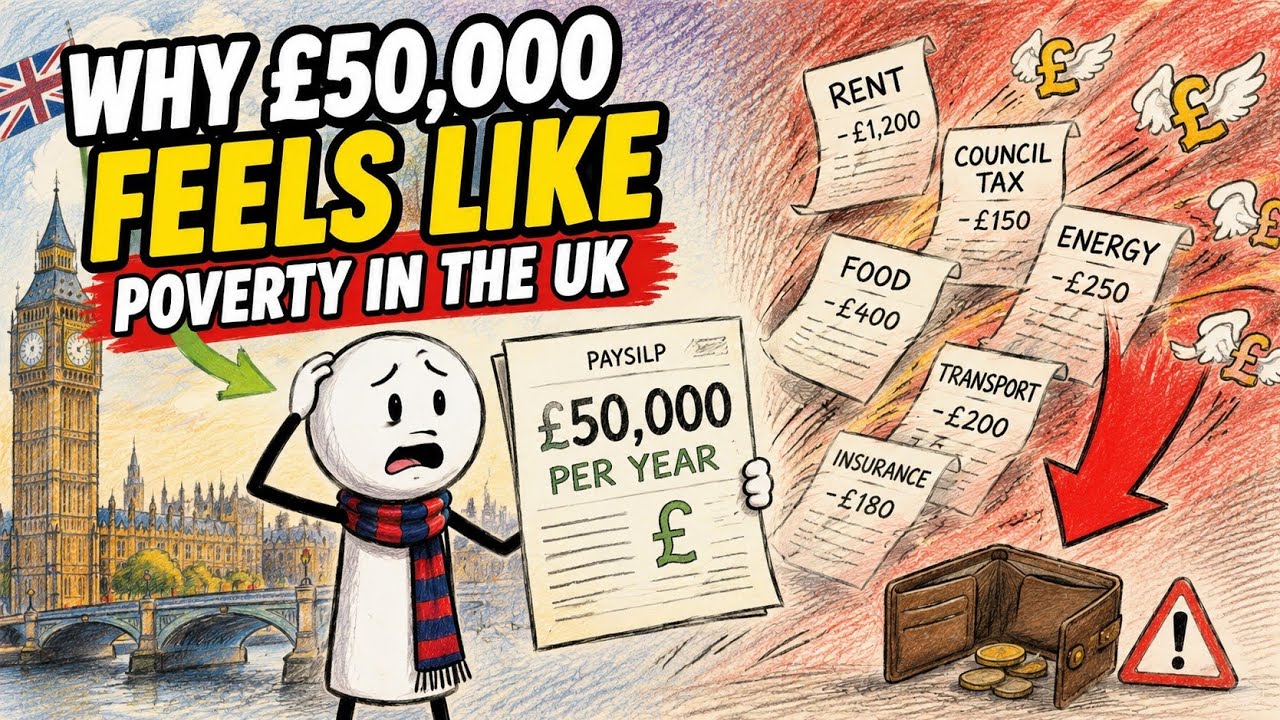 Why £50,000 Feels Like Poverty in the UK | The Shocking Truth Nobody Talks About