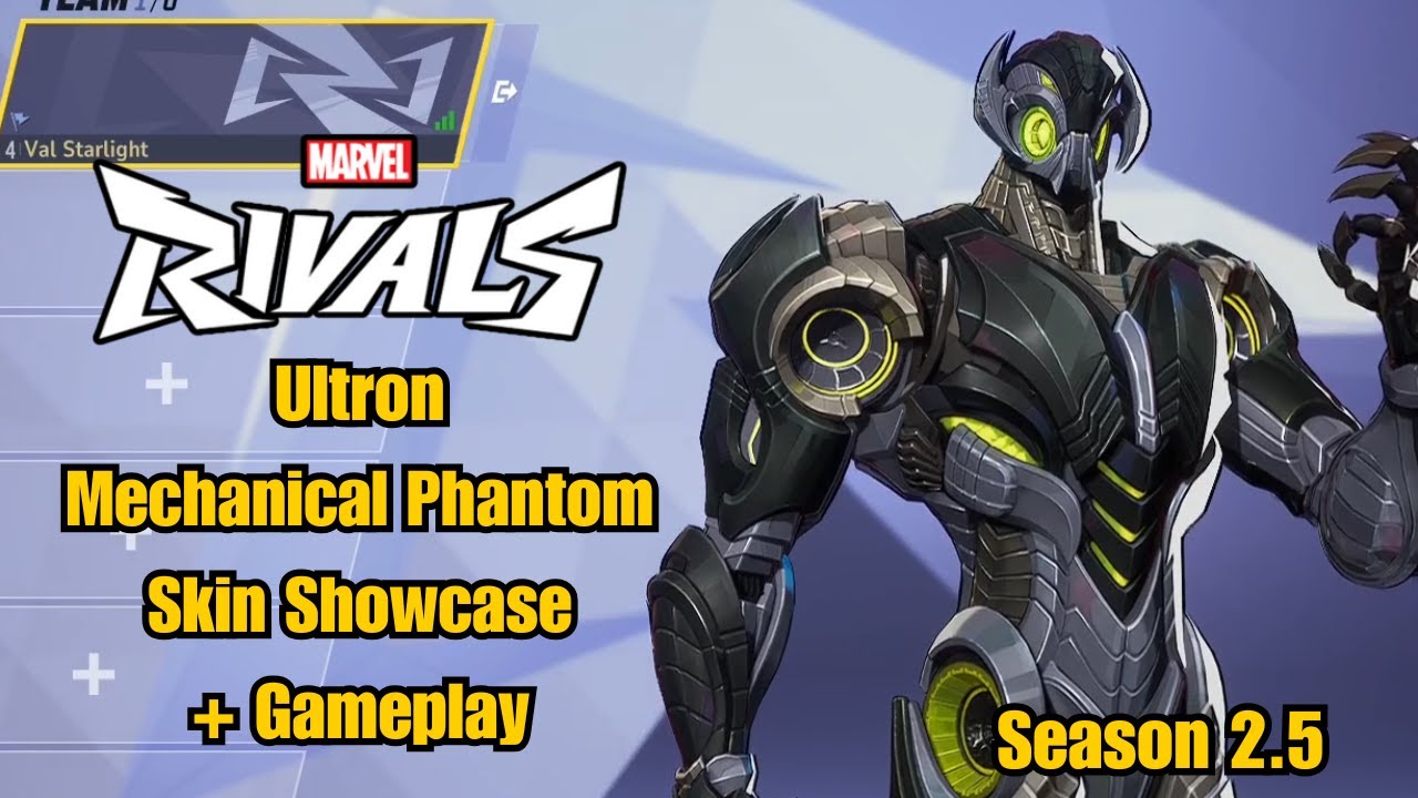 Ultron | Mechanical Phantom Skin Showcase | Marvel Rivals Gameplay ...