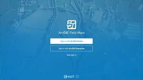 How to Sign in to ArcGIS Field Maps
