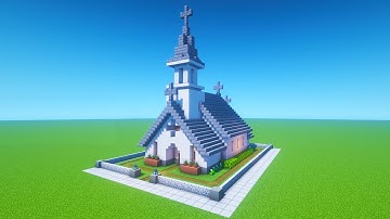 Minecraft Tutorial: How To Make A Church "2020 City Build Tutorial"