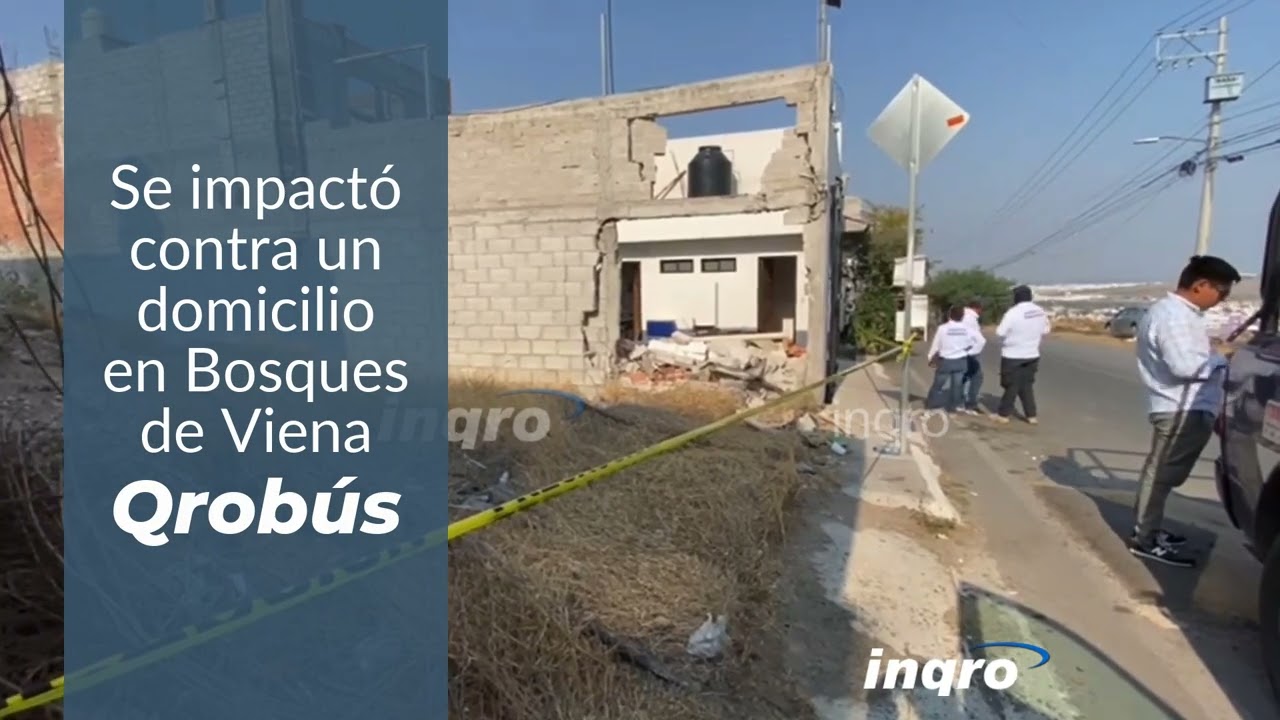 Qrobús se impacta contra inmueble