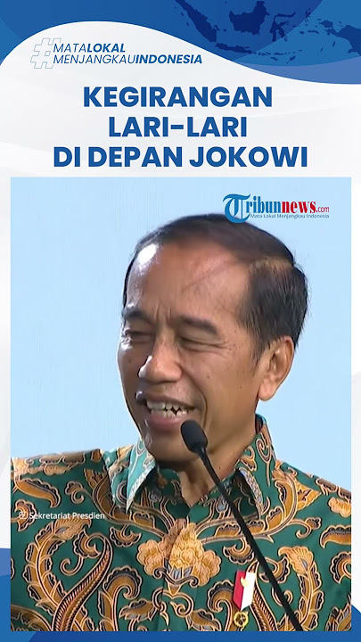 Remaja Ini Lari-lari Depan Jokowi hingga Mengundang Gelak Tawa seusai Dapat Hadiah Sepeda