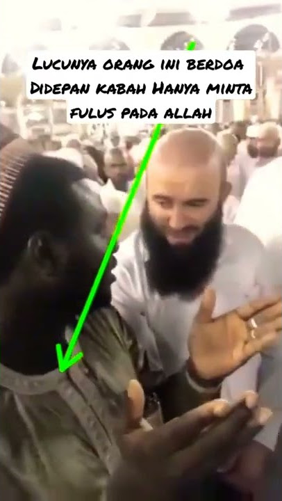 Allah Fulus | Do'a Lucu Orang Afrika Hanya Minta Uang Didepan Kabah #shorts
