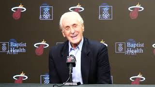 Pat Riley Reflects On Miami Heat Season, Discusses Team Needs, Rumors, Udonis Haslem's Career