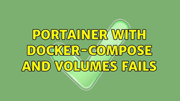 Portainer with docker-compose and volumes fails