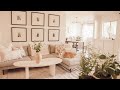 My Minimalist Farmhouse Living Room Makeover! | Design & DIY for Apartment Renters