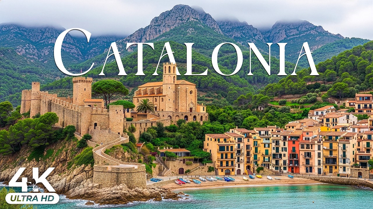 Catalonia 4K UHD Relaxation Scenic | Coastal Curves, Quiet Hinterlands & Mediterranean Balance
