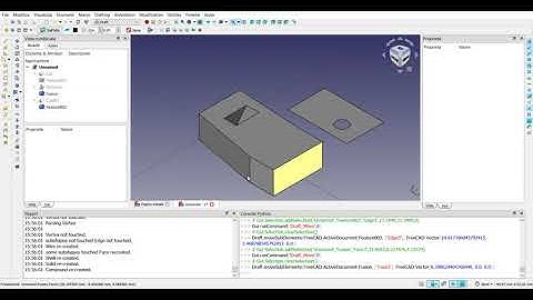 FreeCAD experiments: Draft subelements move