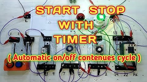 Start / Stop with Timer (Automatic ON /OFF Contenues cycle) [Tagalog] Basic Motor Control Tutorial