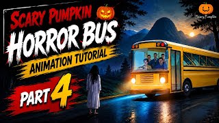 Full Scary Pumpkin Style Horror Bus Animation Tutorial | Part 4 Guide