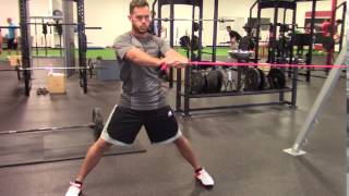 EricCressey.com: Wide-Stance J-Band Anti-Rotation Chop