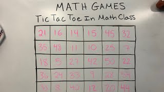 Math Tic Tac Toe Classroom Game Everyone Will Love screenshot 3