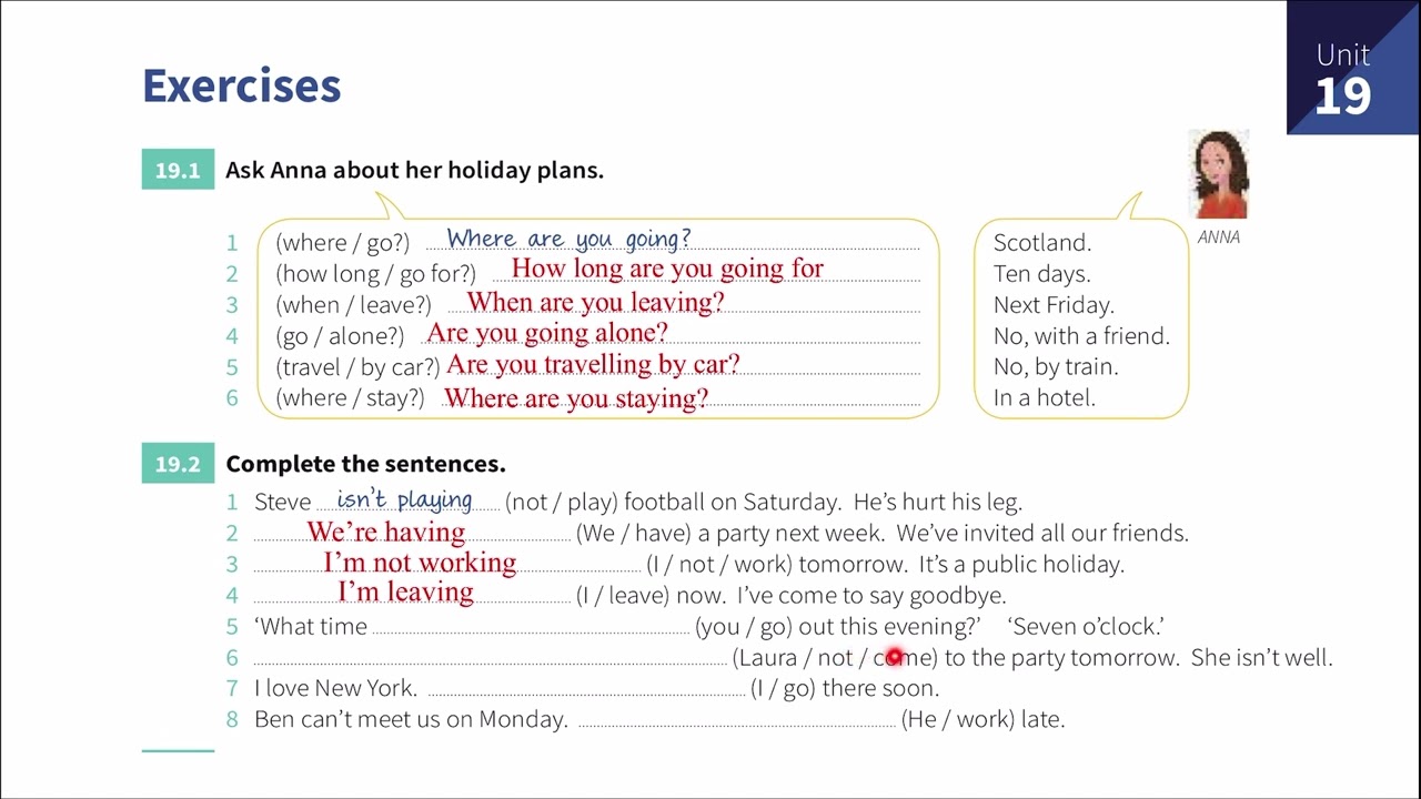 حل تمارين صفحة 39 الوحده 19 كتاب النحو قسم اللغة الإنجليزية