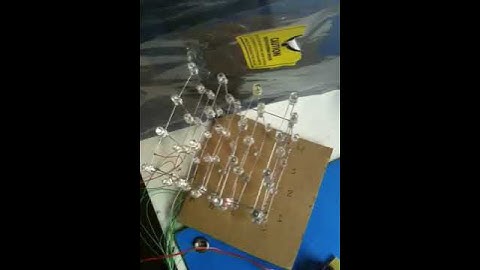 4x4x4 led cube spartan6 fpga