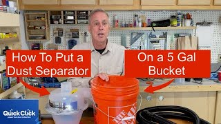 The Easy Way To Mount A Dust Separator To A 5 Gal Bucket by Rmarvids 3,710 views 11 months ago 10 minutes, 38 seconds