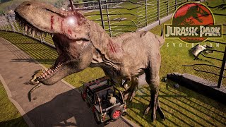 FINAL DEL PARQUE JURASSIC PARK CON MODS Y YO SOY EL GUARDIA ENCARGADO... XD Jurassic World Evolution screenshot 5