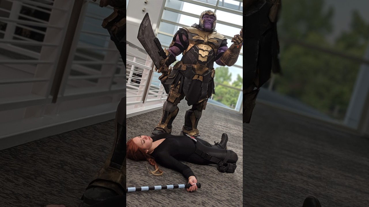Thanos heads to a photo shoot #thanos #cosplayer #cosplay #avengers #photoshoot #costume