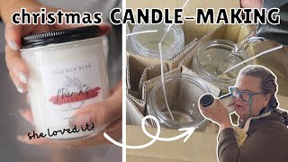 Making a candle gift  for my MOTHER IN LAW! With cocoapricot wax…