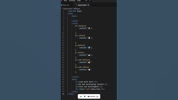 CSS ::before and ::after pseudo Elements || Code With Hari || #coding #htmlcode #css #emoji #win11
