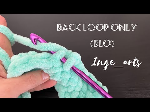 Back Loop Only (BLO) 🍁- in slow motion - Crochet for beginners