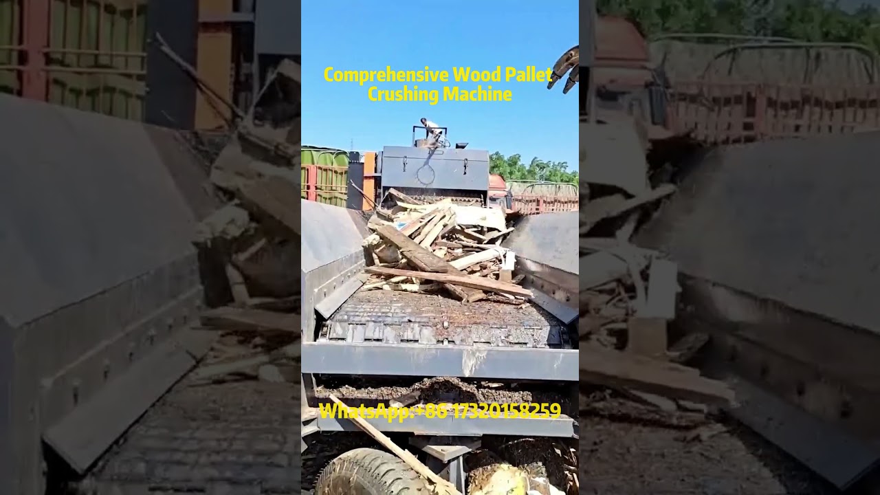 Powerful Industrial Pallet Crushing Machine - Comprehensive Wood Processing Solution