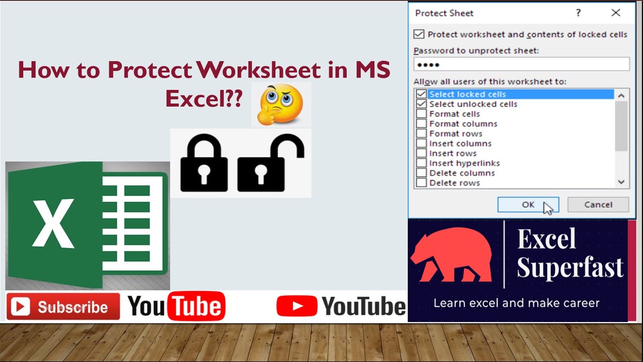 protect-unprotect-sheet-ms-excel-youtube