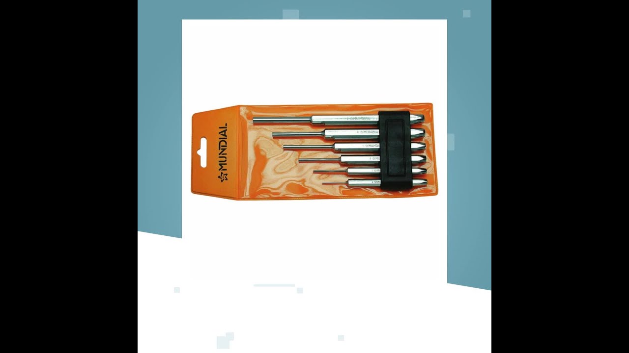 Serie Di Cacciaspine BGS 74591 – 6 Pezzi Da 3 A 8 Mm, Con Protezione Per Le Mani, Lunghezza 180 Mm