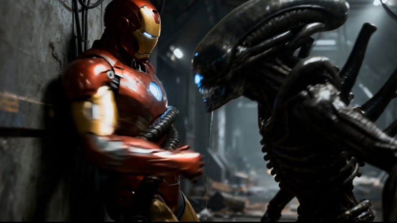 Iron Man VS Xenomorph Aliens: (Fan Made)