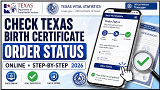 How to Check Texas Birth Certificate Order Status Online | Step-by-Step Guide 2026