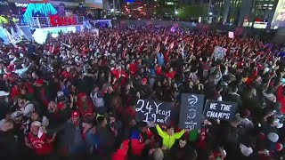 Thousands in toronto cheered on the raptors, who won their first nba
championship thursday night, june 13, 2019. raptors defeated two-time
defendi...