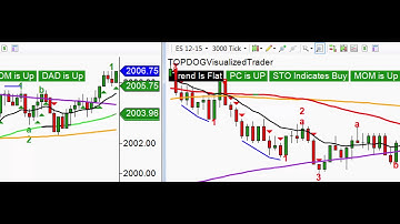 Live Trading of the Top Dog Trading Visualized Trader