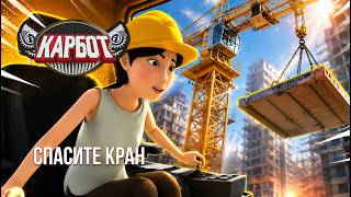 Карбот 🚧 Спасите кран! Опасность на стройке и помощь Карботов