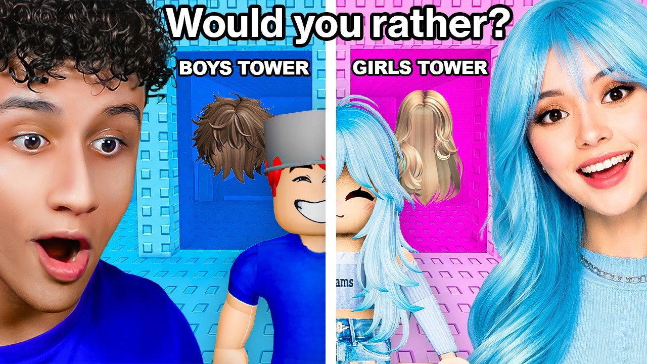 Roblox Would You Rather: Boys vs Girls Fashion Tower!