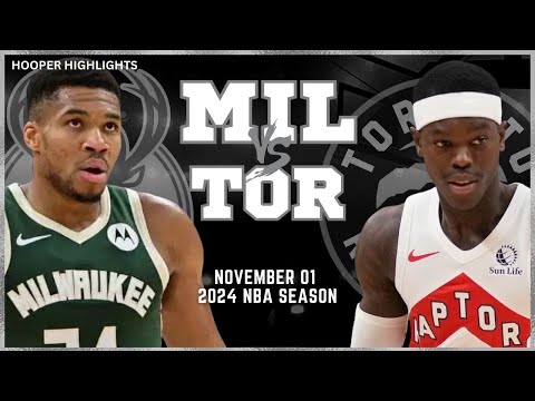 Milwaukee Bucks vs Toronto Raptors Full Game Highlights | Nov 1 | 2024 NBA Season