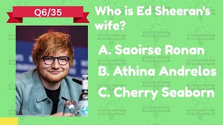 🎤ULTIMATE Ed Sheeran Fan Quiz | only TRUE SHEERIOS can answer! screenshot 2