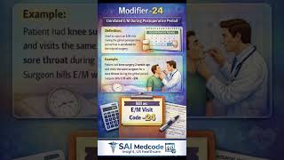 Modifier 24 in Enm #modifiers  #medicalcodingtraining #medicalcoding #medicalcodingcourse  #health