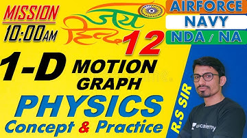 Physics One Dimensional Motion Graph ( Class-12 )// NDA-AIRFORCE-NAVY// BY- R.S SIR // @R.S SIR